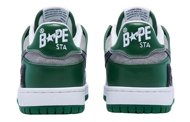 (WMNS) A Bathing Ape Sk8 Sta Low 'Grey Green' 1I80-291-010-GREYG