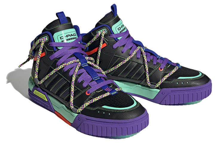 adidas neo D-PAD Mid 'Back Purple Green' HQ7053