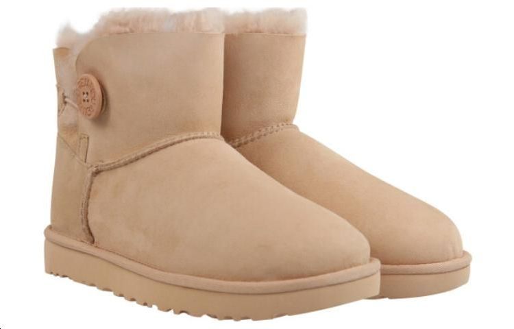 (WMNS) UGG Bailey Button II 'Sand' 1016226-SAN
