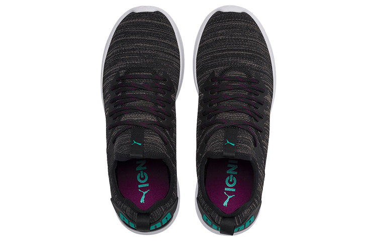 PUMA Ignite Flash Evoknit 'Black White Green' 190508-14