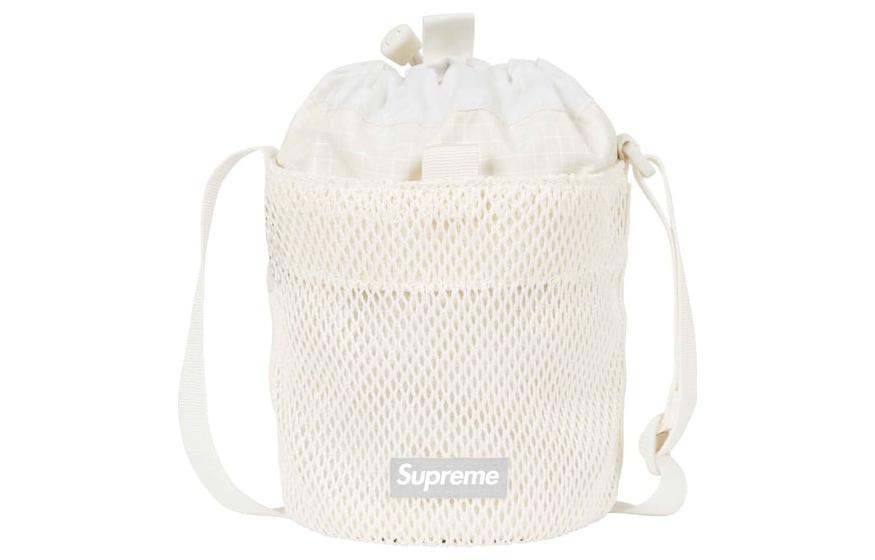 Supreme FW23 Small Cinch Pouch 'White' SUP-FW23-0821