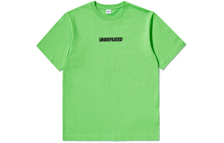 UNDEFEATED Casual logo Short Sleeve Unisex Blue 80076