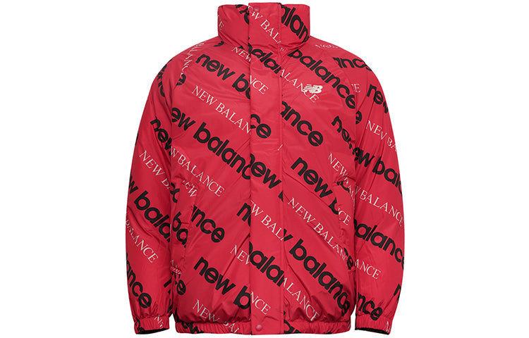 New Balance Reversible Puffer Coat Asia Sizing 'Black Red' NP943013-RD