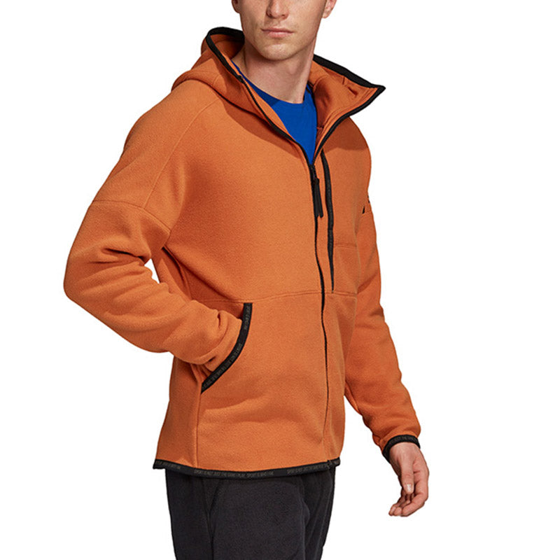 adidas M zne hd p fl hooded Sports Jacket Brown EB5219