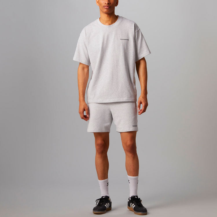 adidas x Pharrell Humanrace Small Logo Shorts 'Light Grey' HJ7062