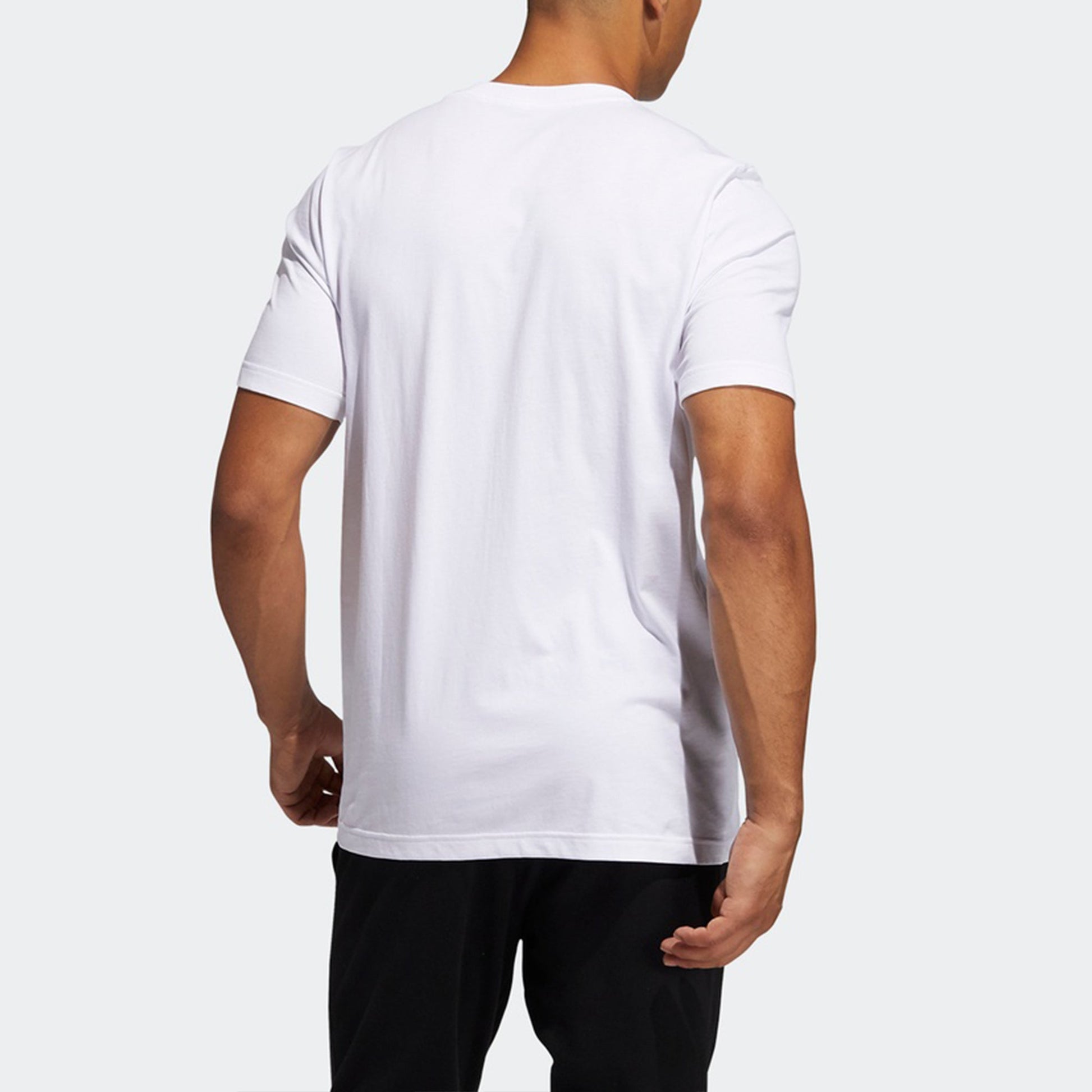 adidas Rose Abstract Basketball Sports Printing Loose Short Sleeve White GH6720