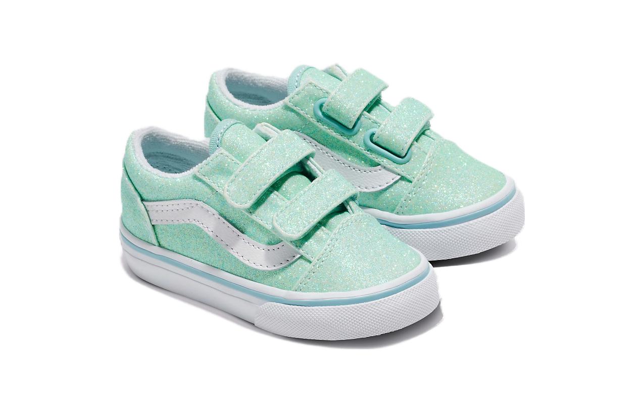 (TD) Vans Old Skool Shoes 'Glitter - Pastel Blue' VN0009RCO33