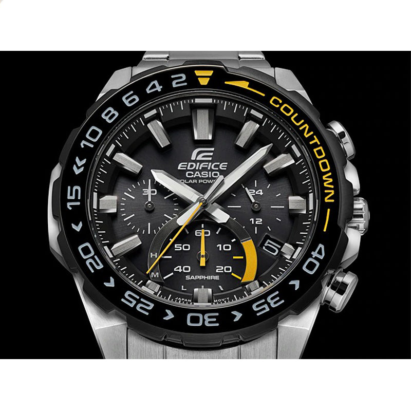 CASIO Quartz EDIFICE Mens SilverBlack Analog EFS-S550DB-1A