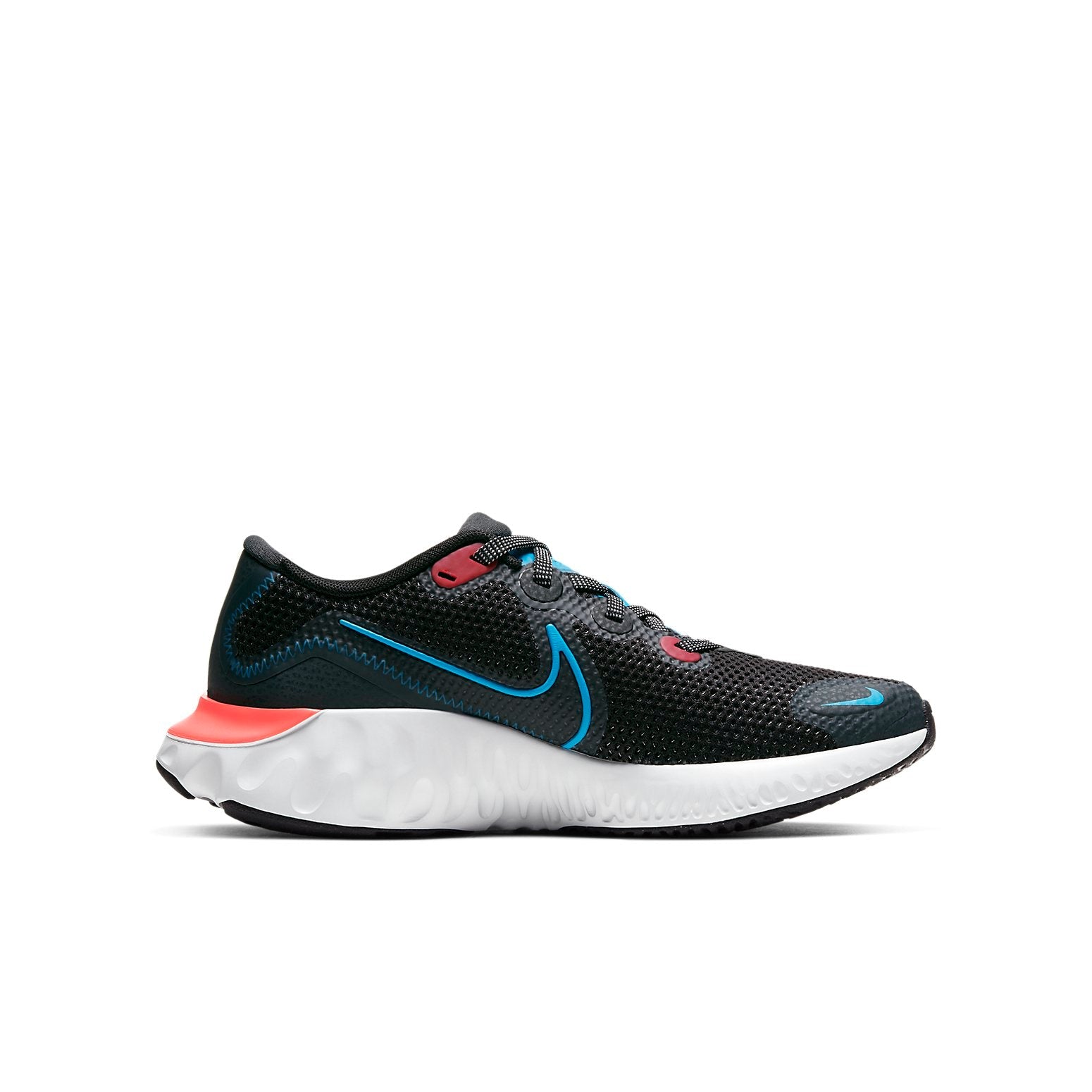 (GS) Nike Renew Run 'Black Crimson Laser Blue' CT1430-090