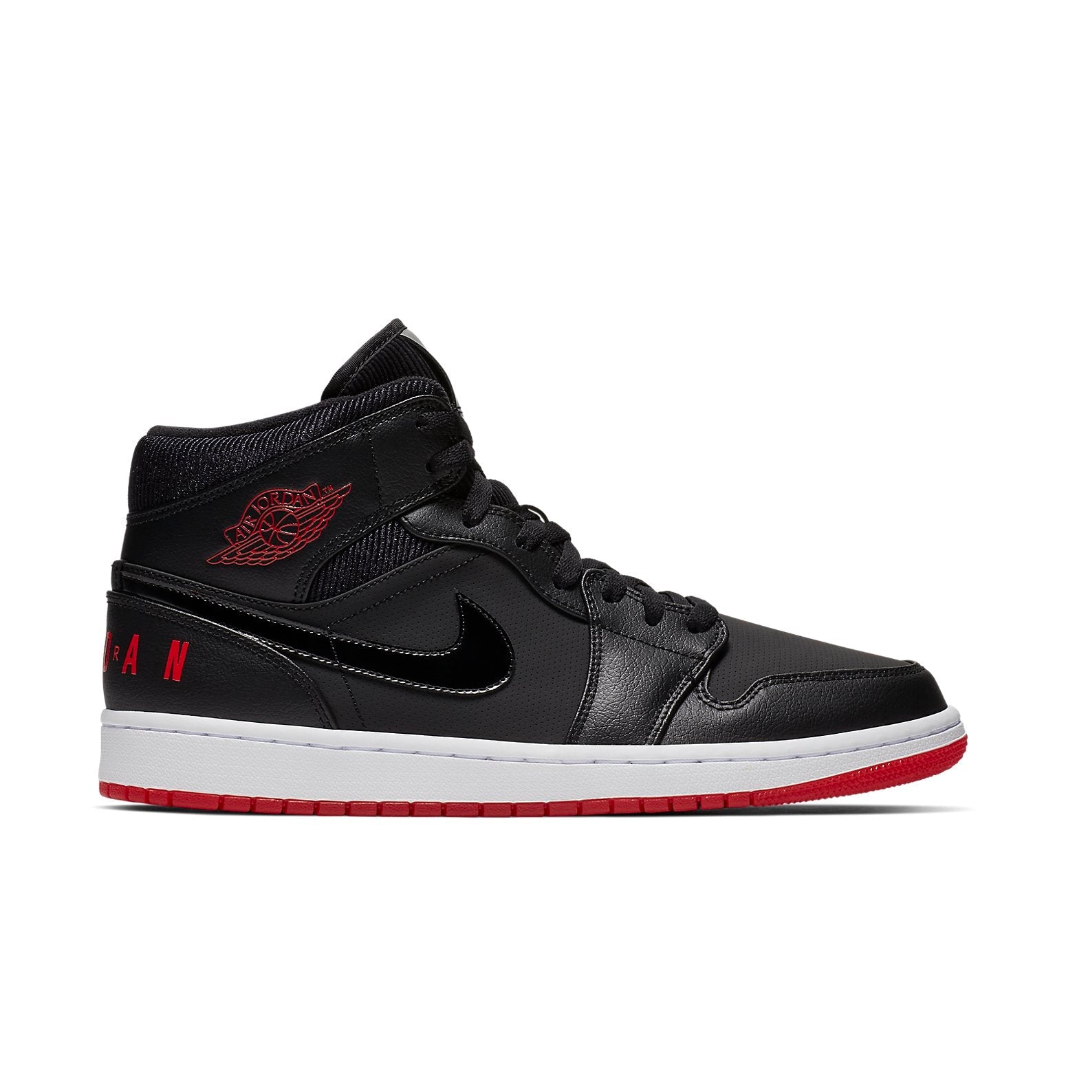 Air Jordan 1 Retro Mid 'Bred' BQ6578-001