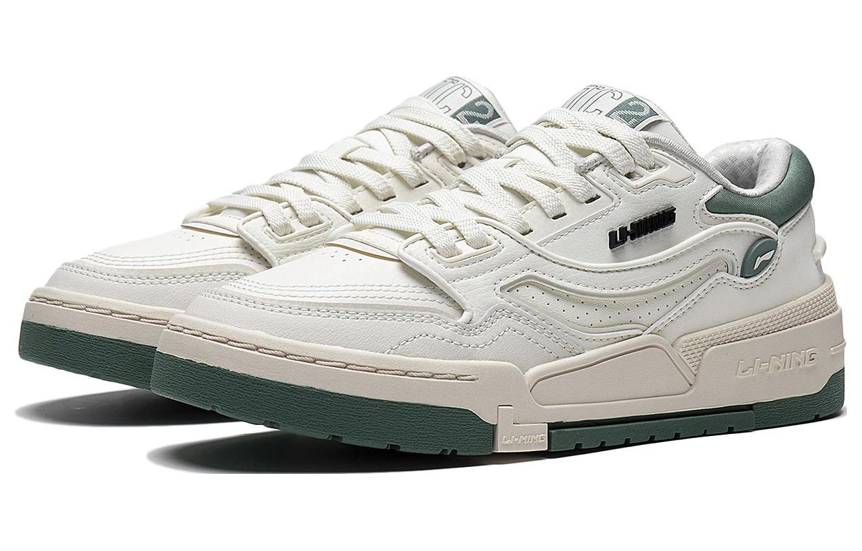(WMNS) Li-Ning 001 BTC 'Cream White Green' AGCT008-1