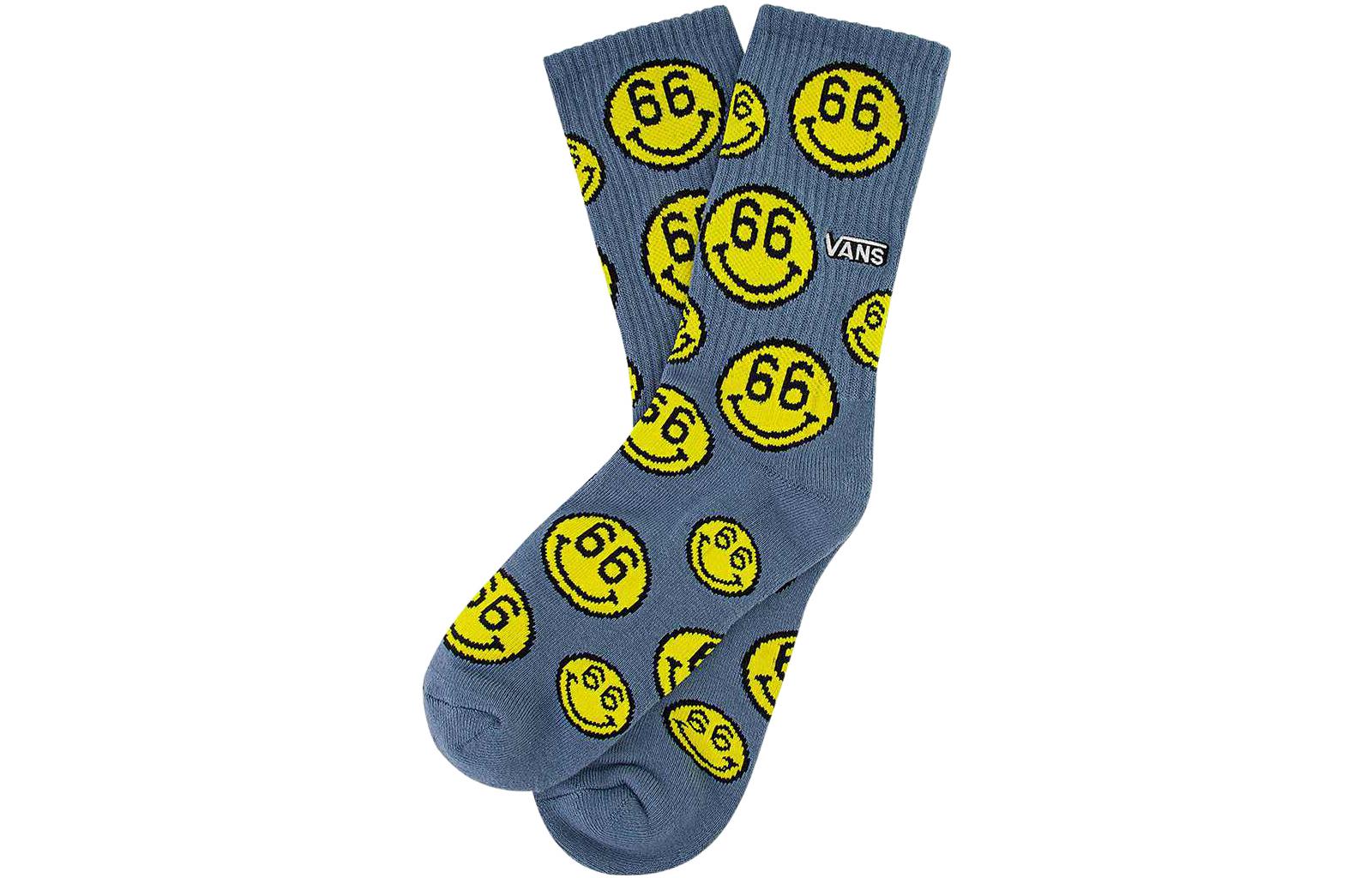 Vans 66 Smiley Crew Socks 'Blue Yellow' VN0A5KIIHKC