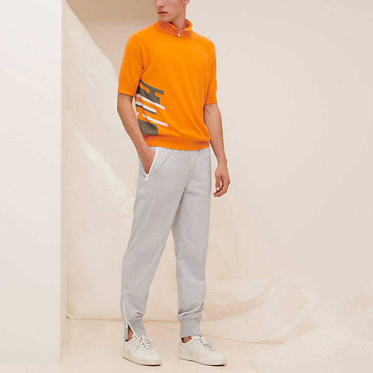 HERMES SS21 H Polo Shirt 'Orange' H157130HA30