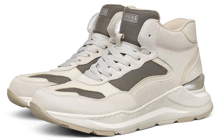 (WMNS) Skechers Rovina High-Top White 155250-OFWT