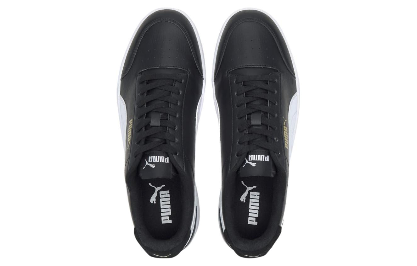 PUMA Shuffle Casual Skateboarding Shoes Unisex Black White 382141-04