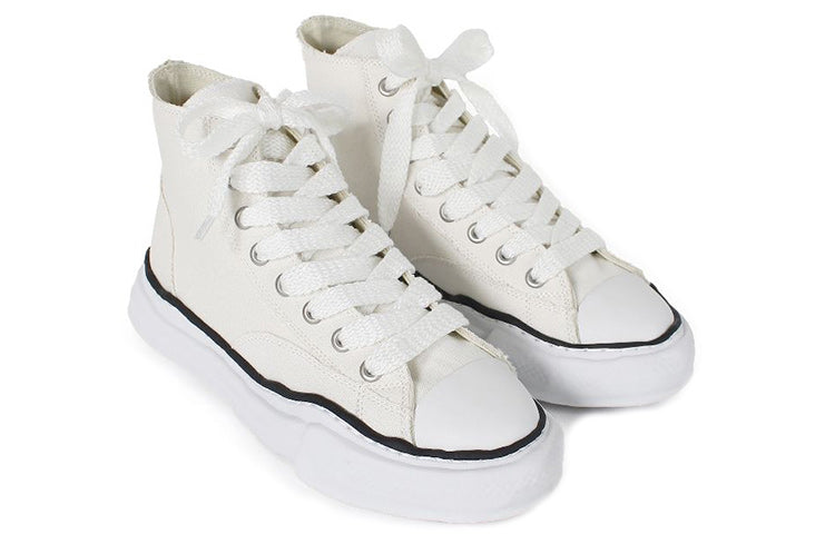 Maison MIHARA YASUHIRO PETERSON OG Sole Canvas High-top Sneaker 'White' A01FW701-WHT