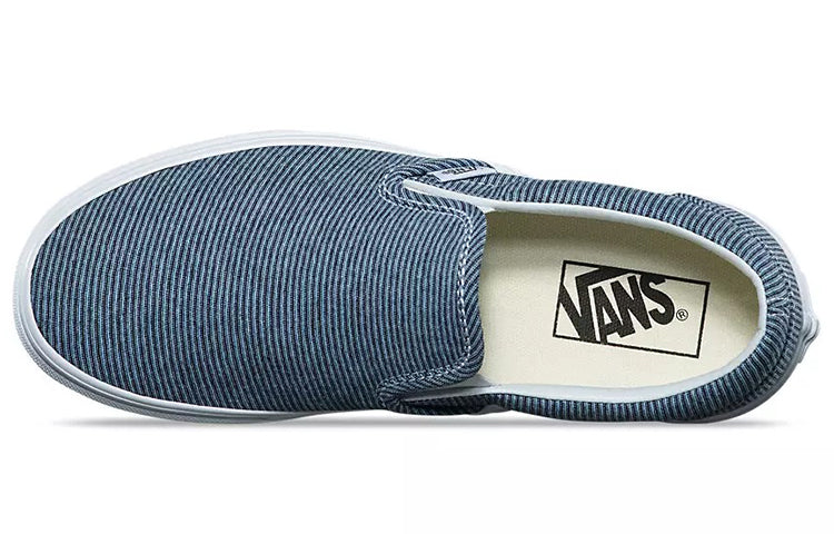 Vans Slip-On Casual Skate Shoes Unisex Blue White VN0A38F7Q8U
