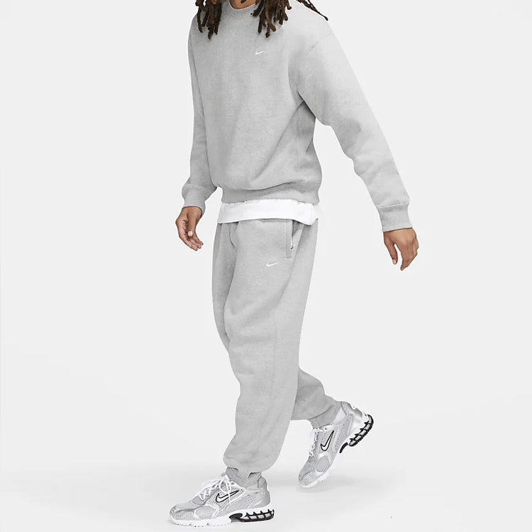 Nike Lab Solid Color Stay Warm Bundle Feet Sports Pants 'Light Grey' DA0330-063