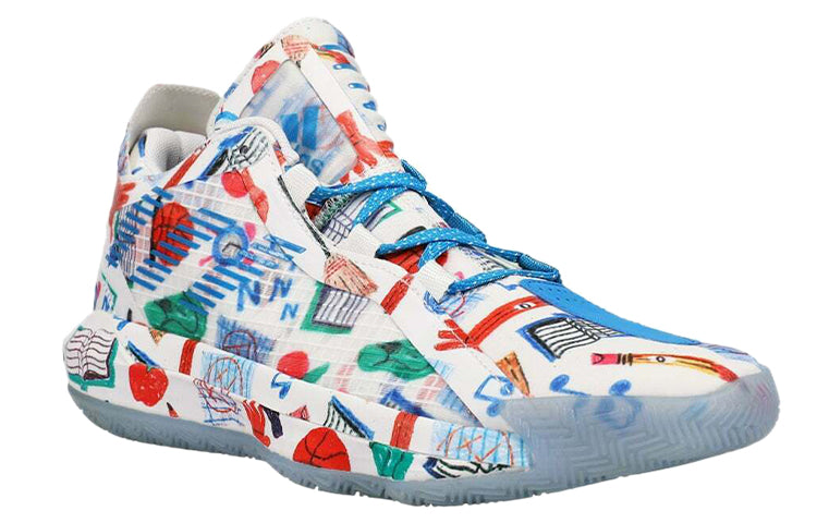 adidas D lillard 6 'White Blue Red' FX4484