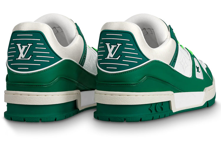 LOUIS VUITTON Trainer Sneakers 'White Green' 1A8125
