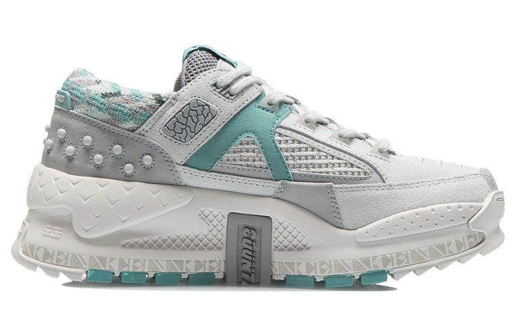 (WMNS) Li-Ning Counterflow Alien Peace 'Grey Green' AGLR168-3