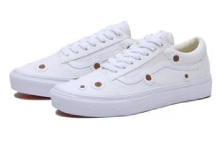 (WMNS) Vans V36CF EMB.F OLD SKOOL 'White Flower' 634461-0001