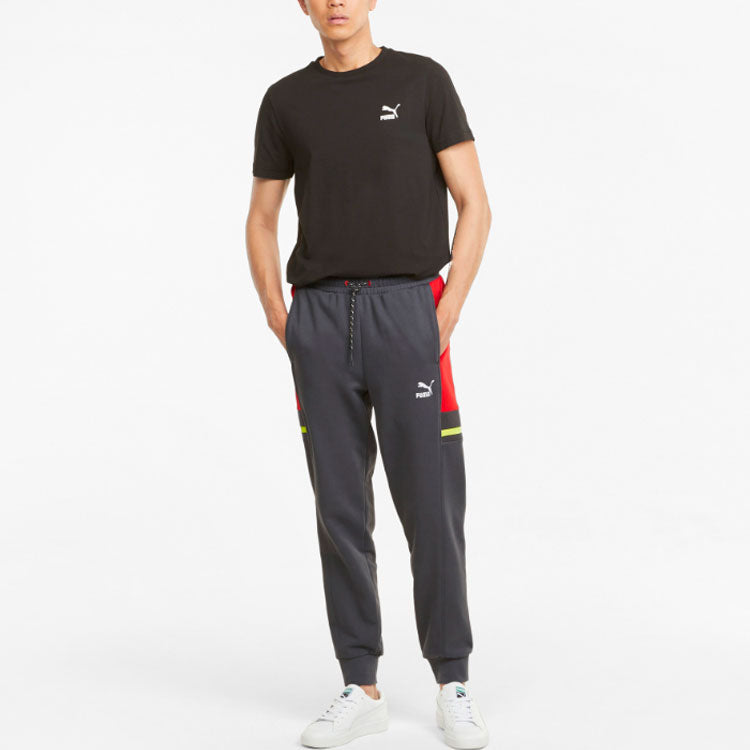 PUMA Logo Tape Pants 'Grey' 533206-64