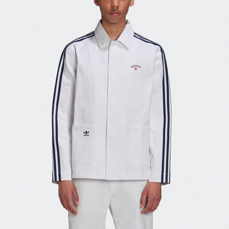 adidas originals x NOAH Crossover Logo Stripe Jacket White GS1391