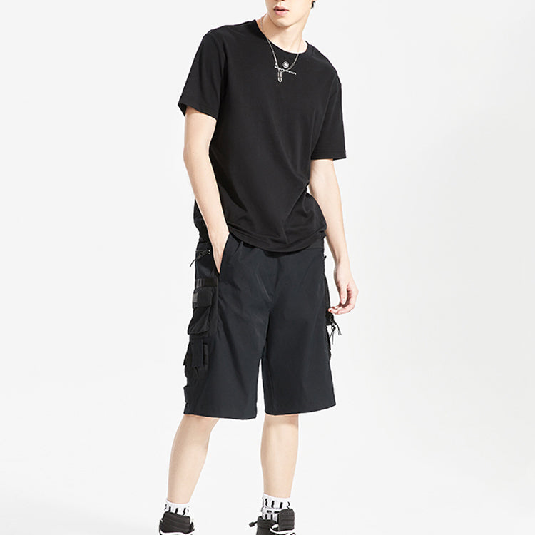 Li-Ning BADFIVE Series Basketball Sports Short Sleeve Black AHSQ237-2