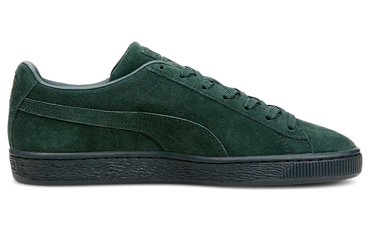 PUMA Suede Mono XXI Minimalistic Cozy Retro Low Tops Casual Skateboarding Shoes Unisex Green 381176-06