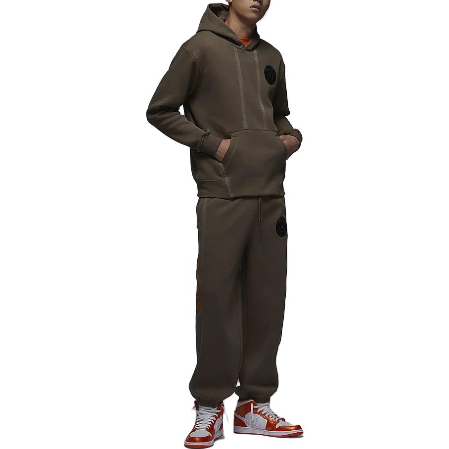 Air Jordan Paris Saint-Germain Logo Hoodie Asia Sizing 'Brown' DZ2924-274