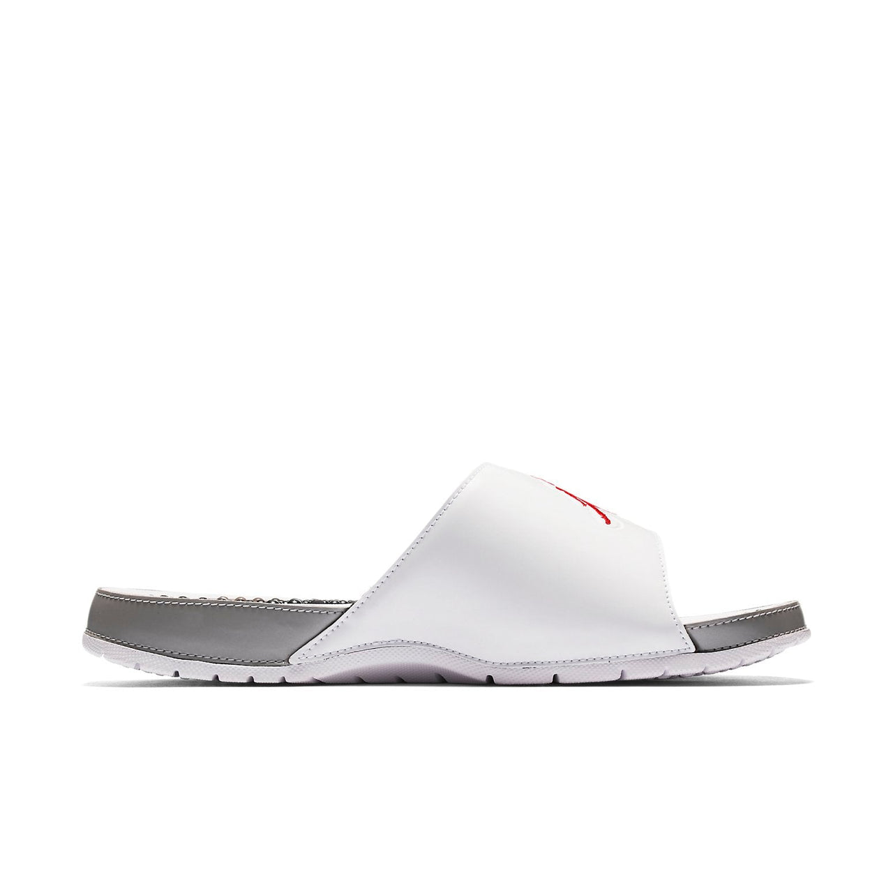 Air Jordan Hydro 5 Slide 'White Red Silver' 555501-112