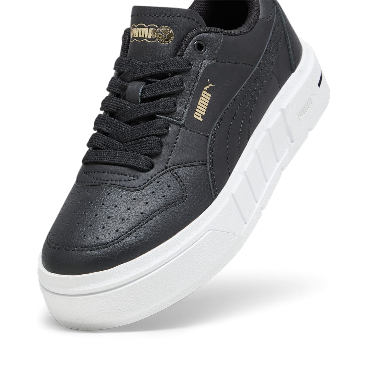 (WMNS) PUMA Cali Court Leather 'Black White' 393802-04