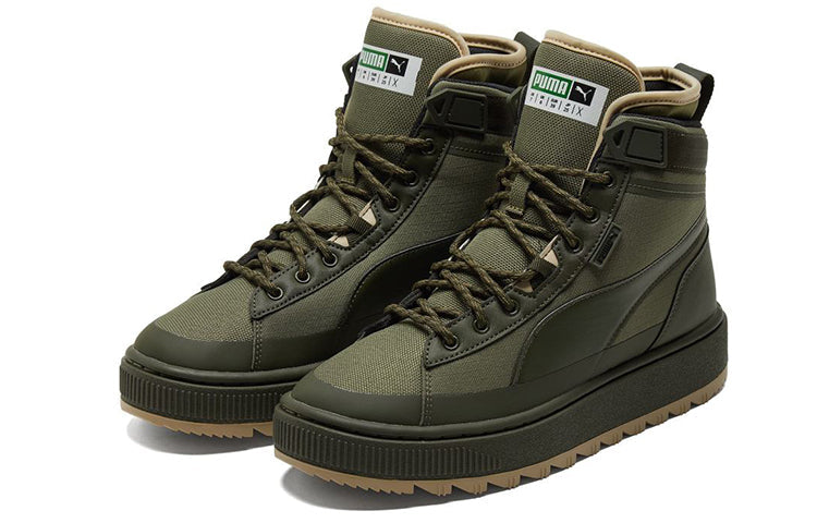 PUMA Unisex Suede Mid WTR Sneakers Green 380708-03