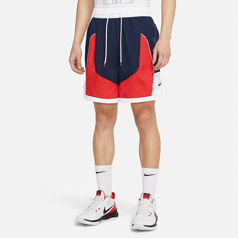Nike Throwback Woven Sports Basketball Shorts Red CV1863-419