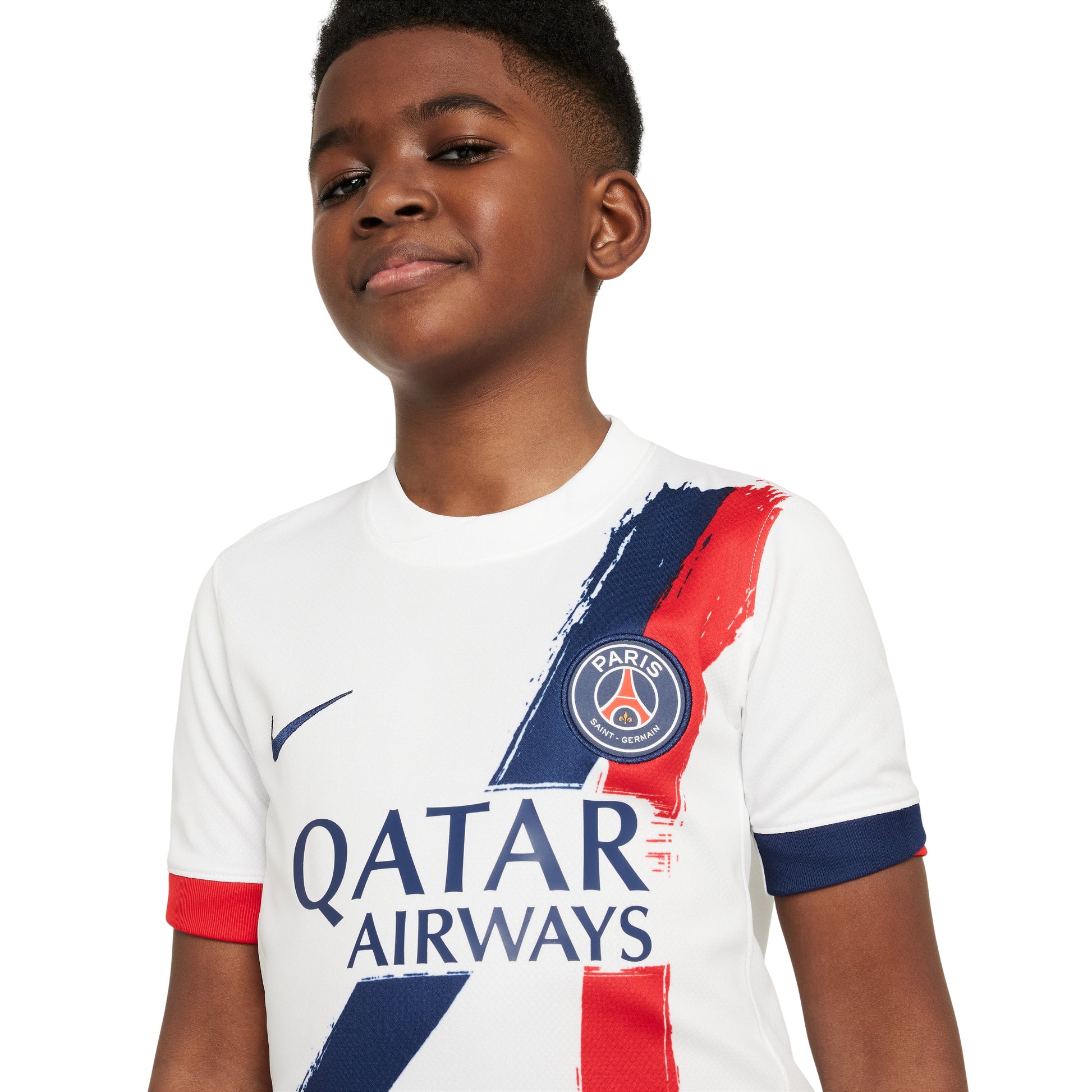 (GS) Nike Dri-FIT Paris Saint-Germain 2024/25 Stadium Away Jersey 'White Navy Red' FN9126-101