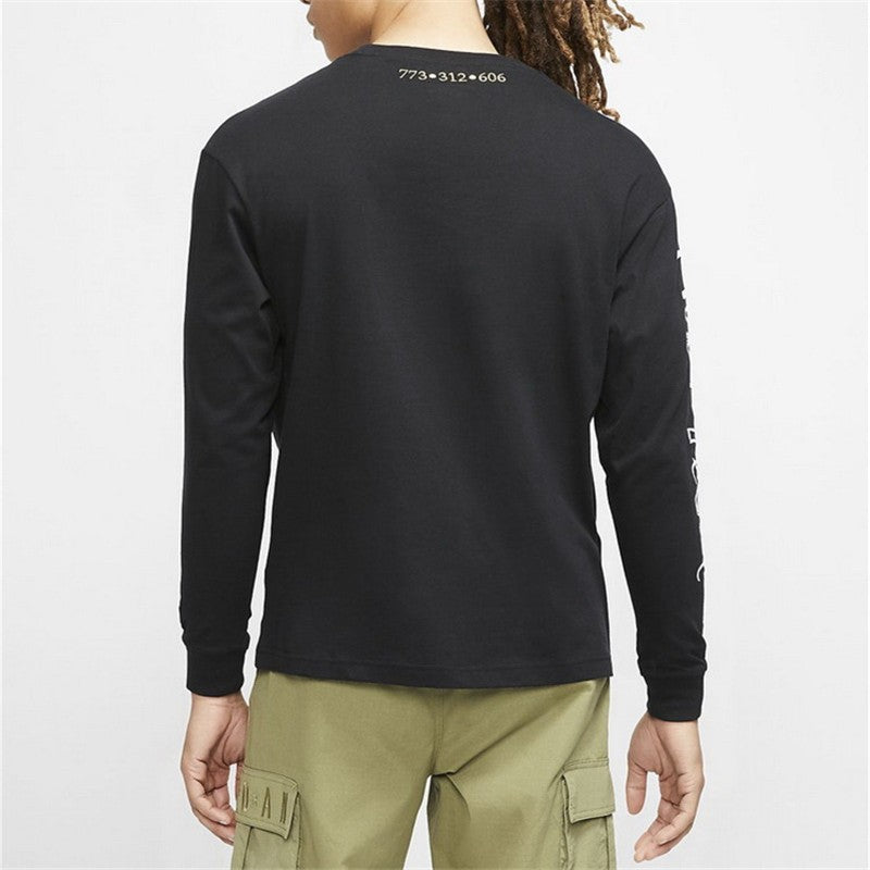 Air Jordan Casual Sports Pullover Round Neck Long Sleeves Black CW1138-010