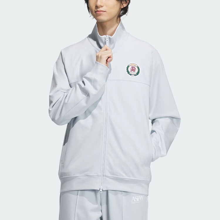 adidas Verbiage Knit Jacket Asia Sizing 'White' JE3635
