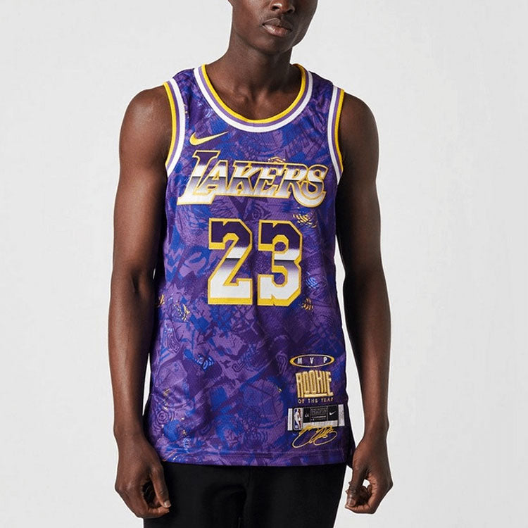 Nike NBA Retro Basketball Vest SW Fan Edition LeBron James 23 Purple DA6951-504