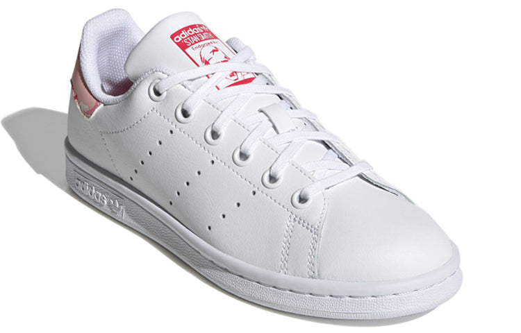 (GS) adidas Originals Stan Smith J Shoes 'Cloud White Power Pink' FV7405