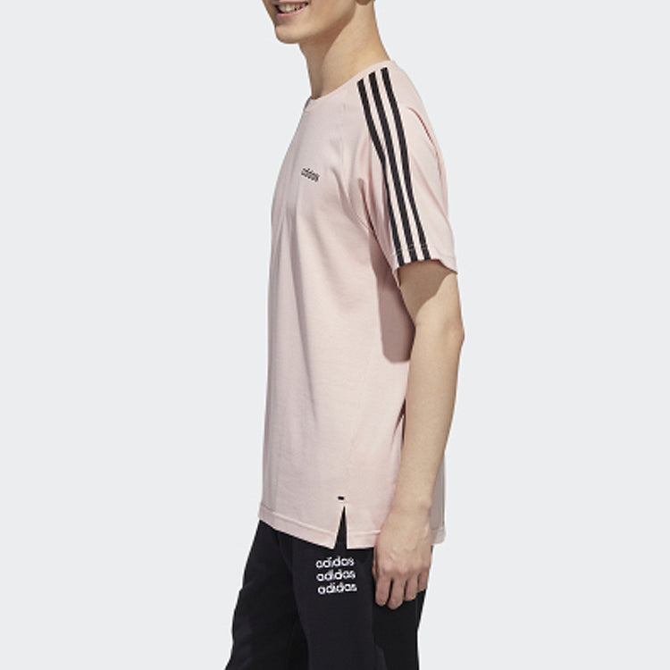 adidas neo M Esntl 3S Tee Sports Short Sleeve Pink GJ8903