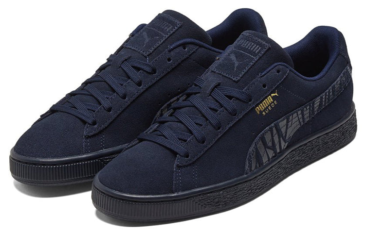 PUMA Suede Mono Deboss 'Dark Blue Black' 384688-02
