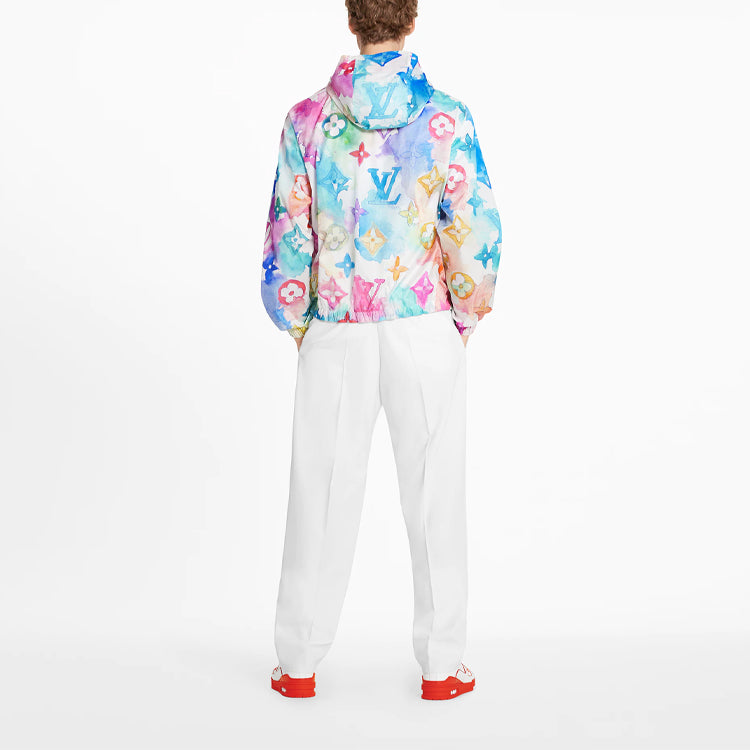 LOUIS VUITTON Men s SS21 Watercolor Windbreaker Multi 1A8QZ4