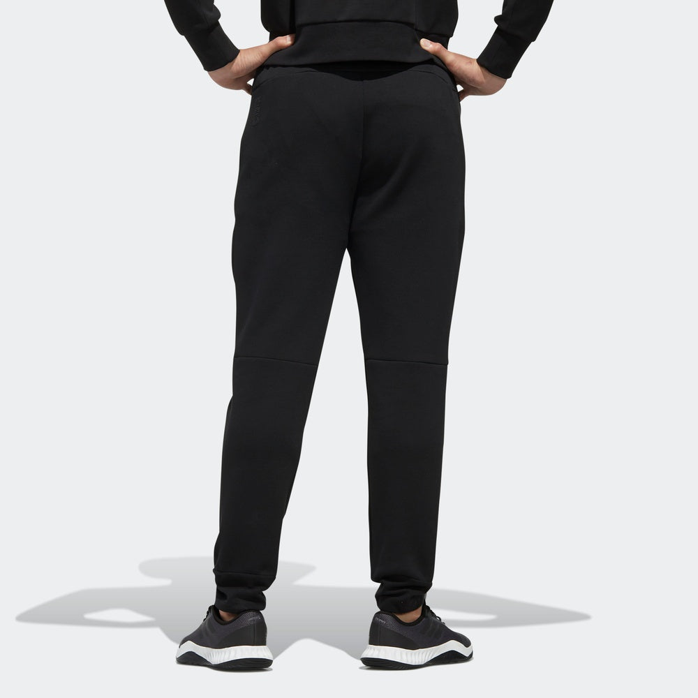 adidas Wj Pt Dk logo Cozy Casual Slim Fit Sports Pants Black FK4471
