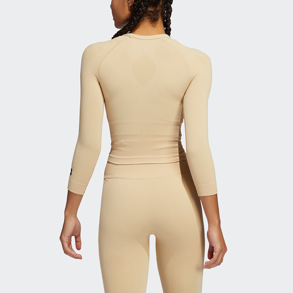 (WMNS) adidas Formotion Tee Casual Sports Long Sleeves Round Neck Creamy White T-Shirt GQ3852