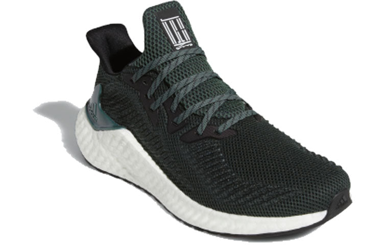 (WMNS) adidas ALPHABOOST WUJI Sneakers Black/White/Green EG6536