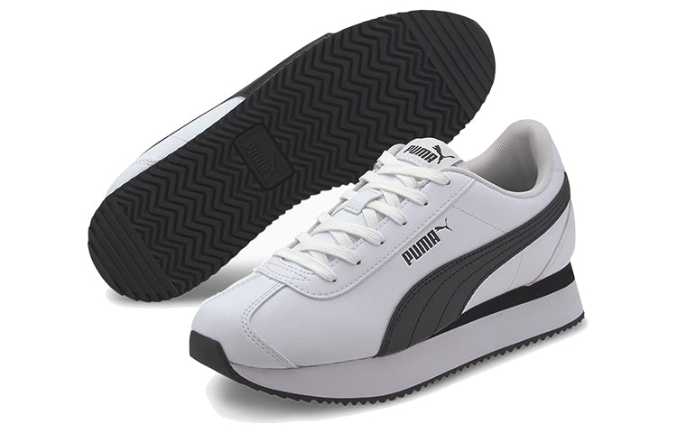(WMNS) PUMA Turin-0 Stacked 'White Black' 371115-08