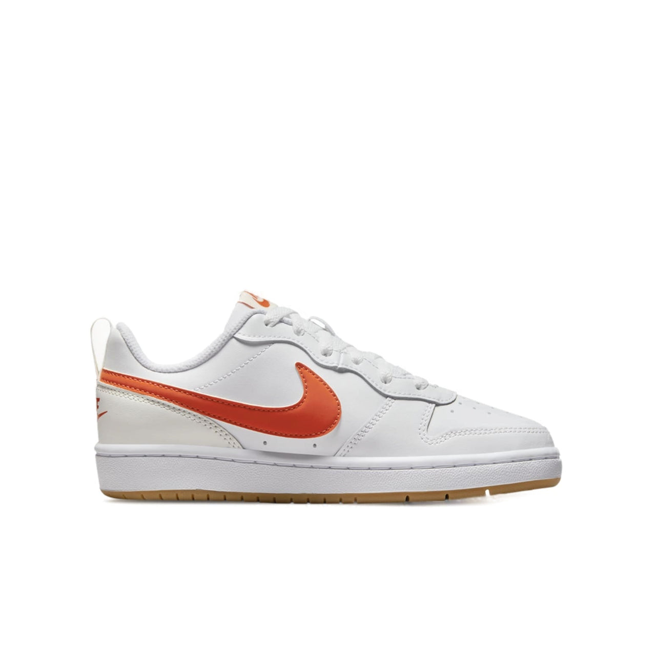 (GS) Nike Court Borough Low 2 'White Orange' BQ5448-114