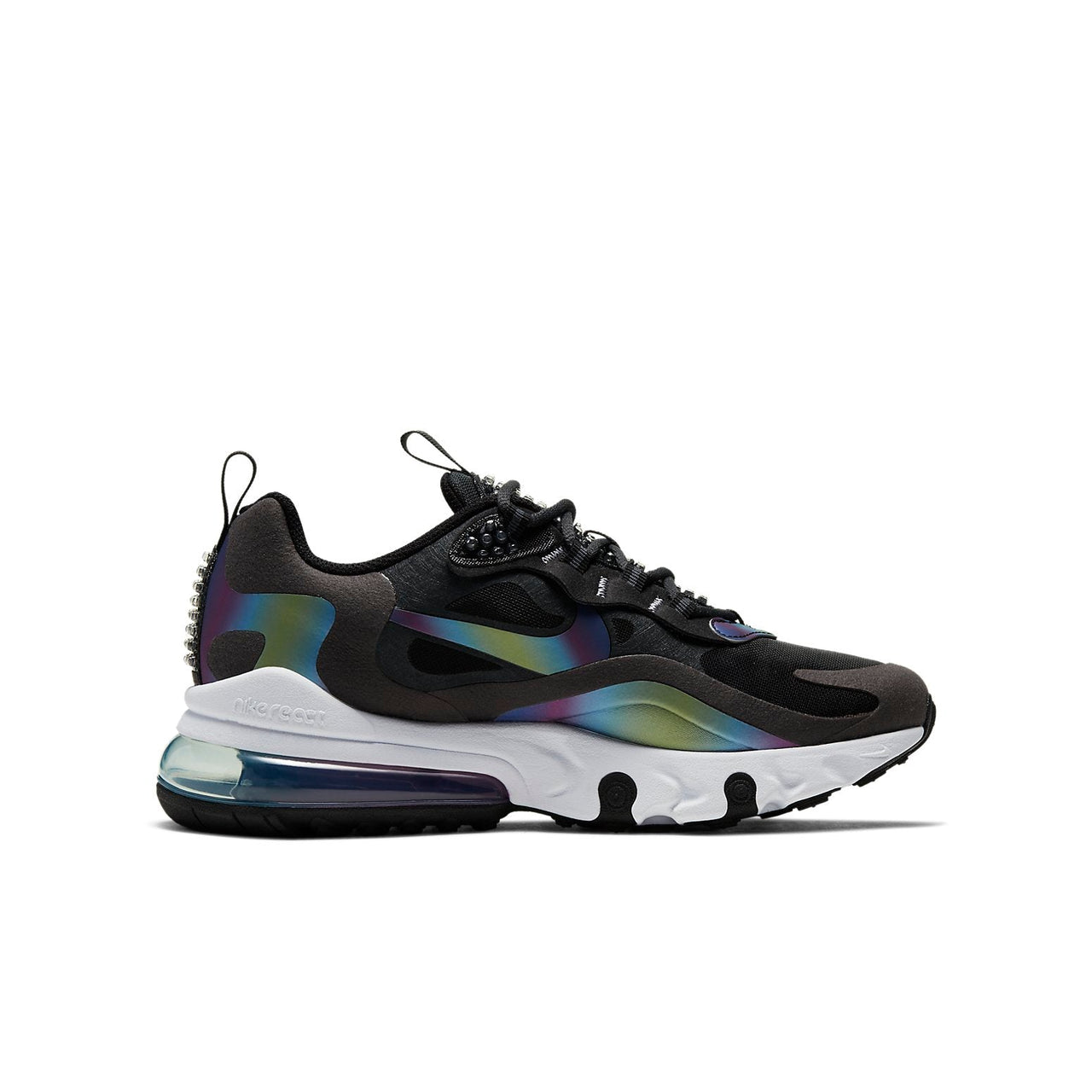 (GS) Nike Air Max 270 React 'Dark Smoke Grey Iridescent' CT9633-001