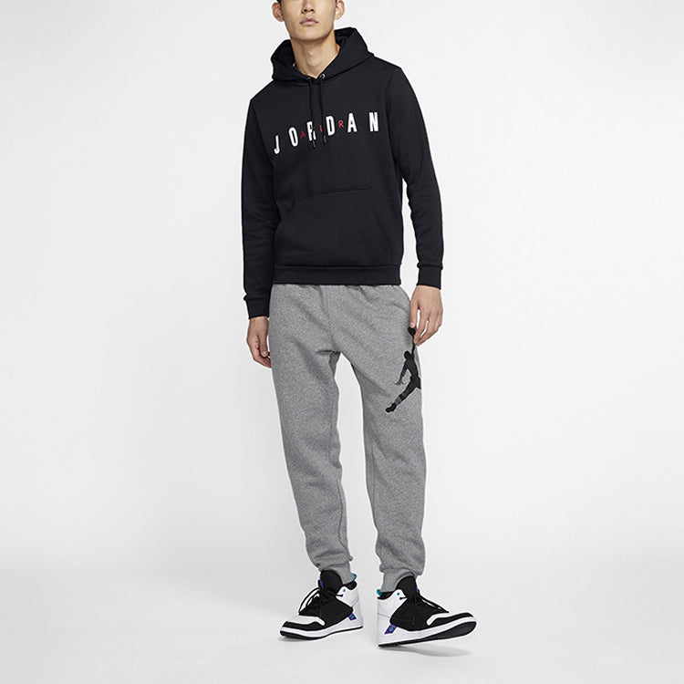 Air Jordan Alphabet Athletic Hoodie Men's Black Gift for Him DC9091-010